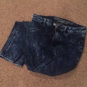 Sky high Jegging, dark acid wash American Eagle